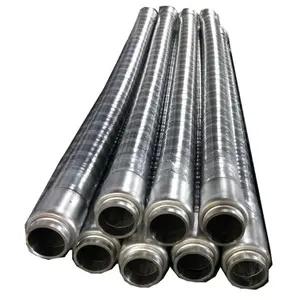 Rubber Concrete Pump Hose Black Wrapped DN125 DN150 Flexible Concrete Pump Rubber Hose / Cement Hose / Gunite Rubber Hose