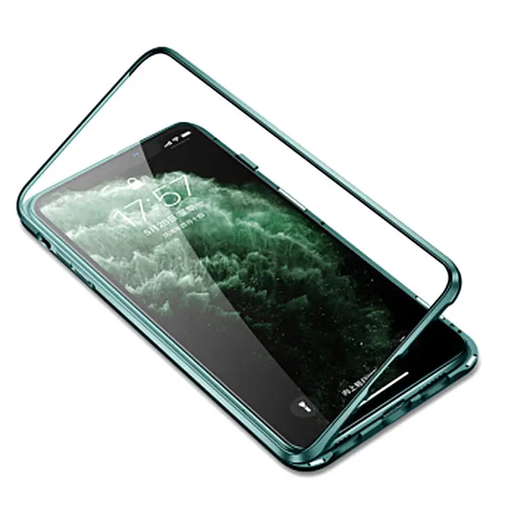 360 Degree Full Cover Tempered Glass Case For Iphone 11 Pro Max Magnetic Case For Iphone X Xr 6 7 8 Plus Magnet Phone Case