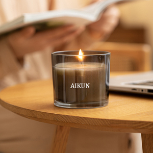 AIKUN lujo personalizado hogar fragancia cera de soja velas perfumadas personalizadas para Navidad Acción de Gracias Pascua Diwali Etiqueta Privada - Product Image 4