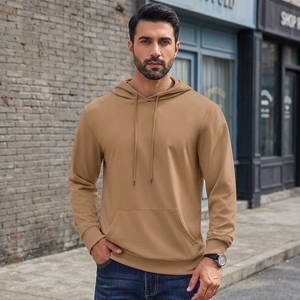 Sweat à capuche oversize en velours 100 % coton avec demi-zip et logo personnalisé pour homme – Prix bas de gros - Product Image 3