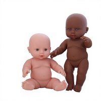 Poupée Reborn Bébé Africain Noir Chauve en Vinyle 30cm, Réaliste, Corps Entièrement Souple, Éveil Précoce, Jeu Parent-Enfant pour Enfants de 4 à 6 Ans