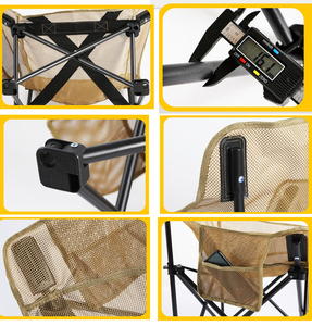Nuova Sedia Luna Pieghevole Personalizzata in Alluminio 7075 Leggero per Campeggio e Spiaggia - Product Image 3