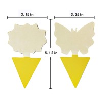 Piège à insectes collant jaune en forme de fleur, double face, spécial, modèle Keenfly Knflyfd, pour mouches et insectes, transfrontalier