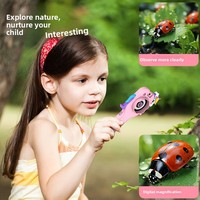 Nouveau style transfrontalier : Microscope électronique pour enfants avec écran 2,0 pouces, loupe haute magnification et carte TF pour l'extérieur