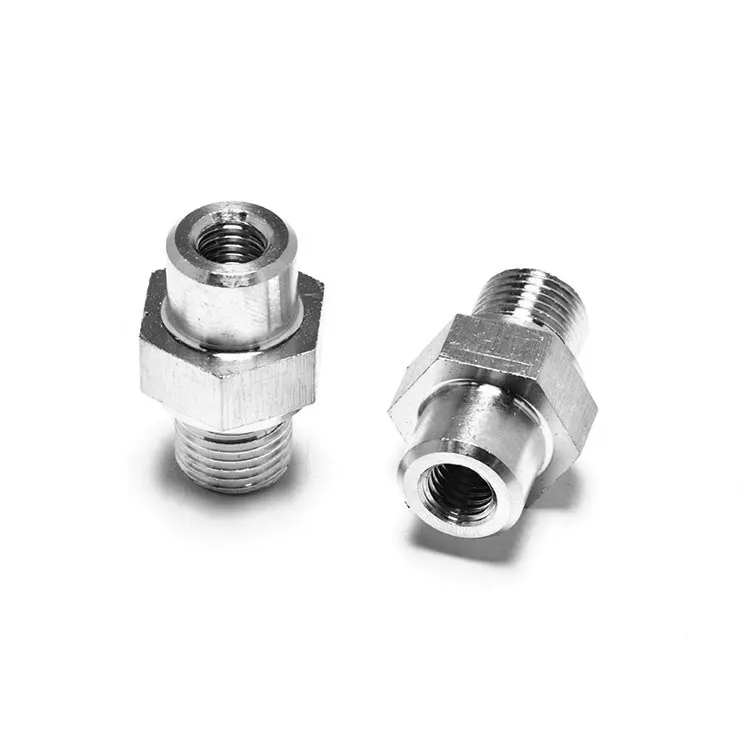 Stainless Steel Middle Hex Shoulder Male Thread Female ThreadCNC Machining Parts