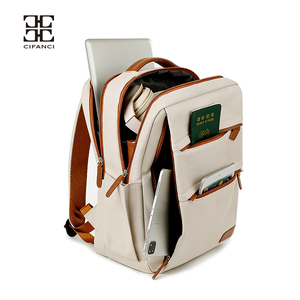 Zaino per Laptop da Uomo Omantu con Logo Personalizzato, in Tessuto Oxford, Doppia Cerniera, Grande Capacità, per Viaggi d'Affari - Product Image 3