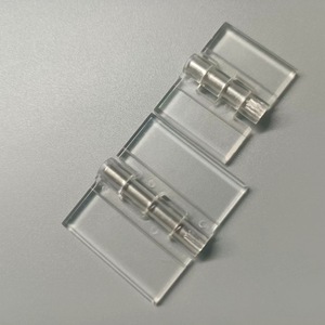 Clips de Plástico Acrílico Transparente Duradero Tipo Piano con Bisagra Plegable para Conexión de Paneles de Muebles, Vitrinas, Cajas y Puertas - Product Image 4