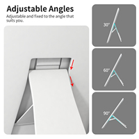 Miroir de Maquillage LED Pliable et Portable Personnalisé MoonlitGlow Private Label 1X Rechargeable Faible MOQ Prêt à la Vente au Détail