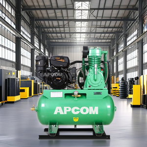 Compresor de Aire de Pistón a Gasolina APCOM, 4-15 HP, Tanque de 50-300 L Duradero, de alta eficiencia, rendimiento estable, ideal para la venta - Product Image 2
