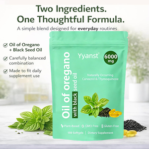 Cápsulas de Aceite de Semillas Negras y Orégano para Adultos OEM/ODM - Sin Gluten, a Base de Plantas, Bajas en Carbohidratos y Azúcar, Empaque Personalizable - Product Image 5