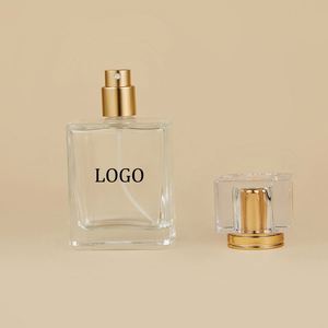 Factory Direct 30ml 50ml Thick Bottom Square Glass Spray <b>Bottles</b> Screw Top <b>Mist</b> Refillable Containers with Screen Spray Coating - Product Image 3
