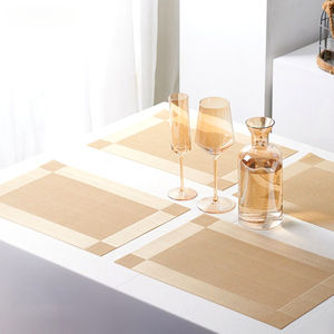 Keuken Eetservies Set Grijs Oliebestendig En Hittebestendig Wipeable Pvc Placemat Vinyl Geweven Waterdicht En Wasbaar - Product Image 6