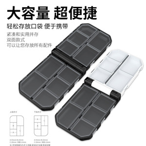 Caja de aparejos de pesca multifuncional, almacenamiento plegable de doble cara con compartimentos ajustables para señuelos, anzuelos y accesorios - Product Image 3