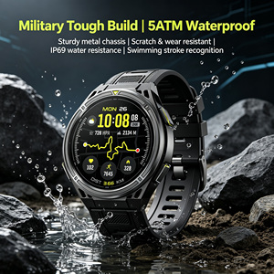 <span class=keywords><strong>Reloj</strong></span> <span class=keywords><strong>Inteligente</strong></span> Deportivo a Prueba de Agua IP69 5ATM para <span class=keywords><strong>Hombre</strong></span>, Android iOS, Monitores de Ritmo Cardíaco, GPS, Smartwatch para <span class=keywords><strong>Hombre</strong></span> - Product Image 1