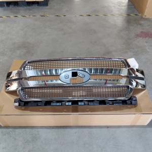 Pièces de rechange pour carrosserie automobile, calandre de pare-chocs avant en platine, chromée satinée pour <span class=keywords><strong>Ford</strong></span> F150 <span class=keywords><strong>2018</strong></span> 2019 2020 - Product Image 2