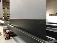 Écran de projection électrique à grille noire économique avec télécommande, écran de projection motorisé ALR de 150 pouces pour projecteur UST