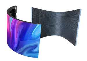 Màn hình hiển thị kỹ thuật số LED hình trụ mềm dẻo sáng tạo dạng bảng quảng cáo tròn cho trung tâm thương mại - Product Image 2