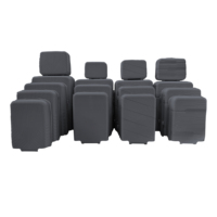 MARKSMAN Unisex SKD Equipaje PP Maletas de negocios con ruedas giratorias TSA Cerradura de combinación ABS y PC Carrito de cabina para viajes