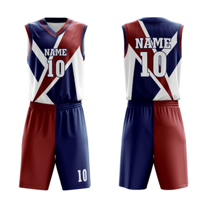 Sıcak Fırsat Yüksek Kalite KABRO SPORTS Erkek Basketbol Forması Seti Kısa Trend Stil Özelleştirilmiş Takım Adı Üniforması %100 Polyester - Product Image 3