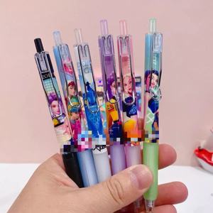 Yeni Gelenler 36 adet/set 0.5mm Jel Kalemler Kpop Avcıları Rumi Zoey Okul Kırtasiye Karikatür Otomatik Jel Kalem Setleri Okul Malzemeleri - Product Image 3