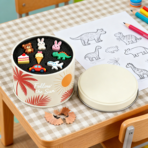 Boîte métallique colorée de 50 ml pour cosmétiques, en fer blanc, pour accessoires et emballage de bagues. - Product Image 6