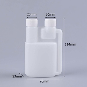 ขวดพลาสติก HDPE แบบสองช่อง ขนาด 500 มล. 1000 มล. พร้อมหัวตวงแบบคู่ - Product Image 5