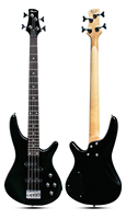Gitar Minsine IB 4-String 3 Single Coil Pickup Body Basswood Neck Maple Fingerboard Rosewood Hardware Chrome Gitar Kelas Atas