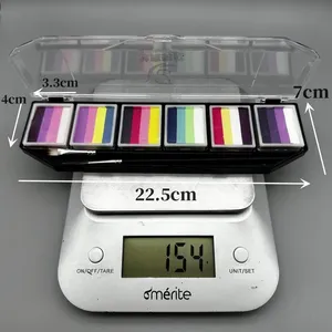 Kit de peinture pour le <span class=keywords><strong>visage</strong></span> et le corps à base d'eau pour enfants en gros, facile à nettoyer, non toxique, pour les fournitures de maquillage de fête - Product Image 4