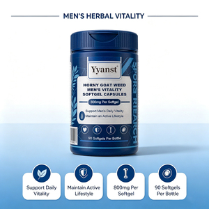 Extrait de Horny Goat Weed, capsules molles pour la vitalité masculine, 800 mg, 90 pièces, soutient la vitalité quotidienne des hommes, maintient un mode de vie actif, OEM - Product Image 2