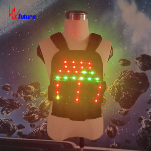 Chaleco Táctico LED para Hombre, para <span class=keywords><strong>DJ</strong></span>, Fiestas <span class=keywords><strong>Rave</strong></span>, Carnaval, Baile, Actuaciones, Luminoso, Control Inalámbrico, Festival, Disfraz de Halloween - Product Image 6