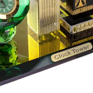 Modelo de cúpula negra de cristal contemporáneo, muy vendido, con torre y diamantes verdes, popular para decoraciones de aniversario - Product Image 2