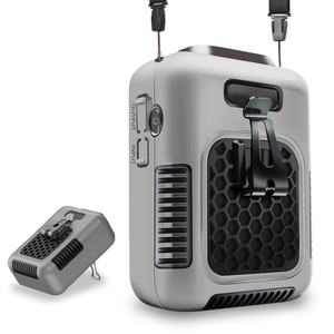 Batterie externe portable 8000 mAh, ventilateur sans lame rechargeable pour le cou, mini ventilateur de camping, ventilateur de refroidissement pour la taille, clip pour voiture/camping-car, hôtel - Product Image 1