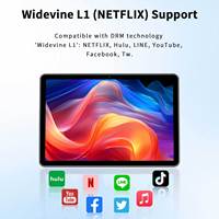 Tablet PC Android 14 Multifungsi 10.1 Inci Octa Core 8GB+64GB Penyimpanan 6000mAh Layar IPS Navigasi GPS