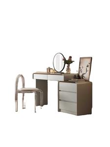 Lemari Rias Terpadu Kayu Solid Modern Sederhana untuk Kamar Tidur, Meja Rias Sudut Tempat Tidur, Lemari Penyimpanan - Product Image 2