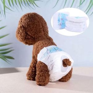 Couche jetable pour animaux de compagnie avec film PE et protection anti-fuites - Direct usine - Product Image 1