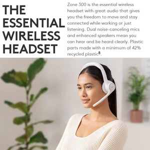 New Original Logitech Zone 300 Wireless for <b>Bluetooth</b> Earphones Open-ear <b>Microphone</b> Headset LED Battery Indicator for Music Call - Product Image 6