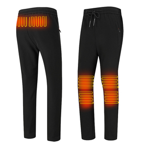 Pantalon chauffant pour homme et femme, épais, électrique, 5V USB, 6 zones chauffantes, pantalon d'hiver pour l'extérieur, en polaire (batterie non incluse) - Product Image 2