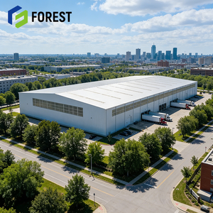 Edificio de Centro Logístico Estándar AISC con Características de Alta Resistencia, Estructura de Acero Industrial, Almacén, Taller - Product Image 1