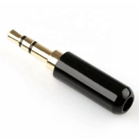Connecteur audio jack mini stéréo mâle plaqué or 3,5 mm pour soudure casque