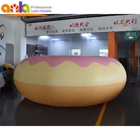 Ballon géant en PVC en forme de beignet alimentaire gonflable à l'hélium pour la promotion