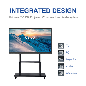 Pizarra Digital con Pantalla Táctil para Oficina, Aula y Sala <span class=keywords><strong>de</strong></span> Reuniones, 50-65 Pulgadas, 4K, Sistema Dual, Máquina <span class=keywords><strong>de</strong></span> Conferencia Inteligente Todo en Uno - Product Image 5