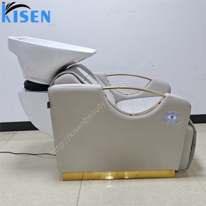 เก้าอี้สระผมปรับเอนไฟฟ้า Kisen พร้อมอ่างเซรามิกปรับสีได้ - Product Image 5