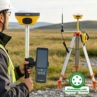 Récepteur GNSS RTK Hi Target V5 Laser Dual Camera V300, étanche IP68, 1408 canaux, 8 Go de stockage pour la topographie terrestre