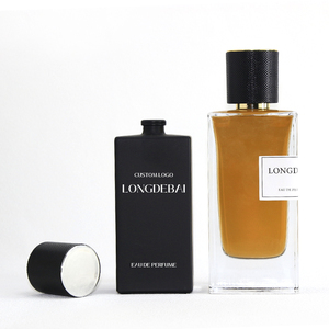 Botella de Perfume Ecológica Reciclable con Pulverizador, Forma Cuadrada Irregular, 30ml 50ml 100ml, con Tapa Negra - Product Image 2