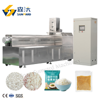 Extrudeuse à double vis automatique 1-2 tonnes/heure pour riz nutritionnel, ligne de traitement de riz fortifié, usine de riz doré, usine de riz instantané