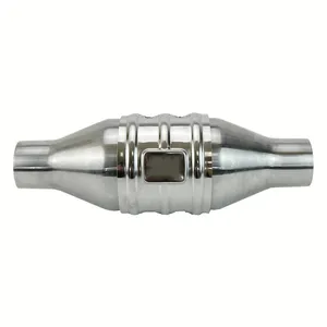Auto Catalytic 2.5 Inch Universal High Flow Front Catalytic Converter Universal Catalytic Fit With O2 Port (epa Compliant)