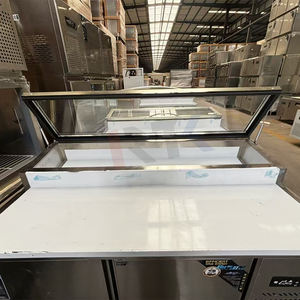 Gekühlter Pizza-Zubereitungstisch 1,5M 60 Zoll 110V Salatbar-Vitrine Sandwich-Zubereitungs-Kühlschrank Kühltechnik - Product Image 5