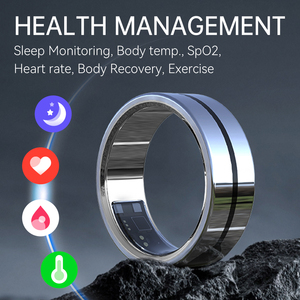 5ATM étanche Fitness Tracker moniteur de santé fréquence cardiaque <span class=keywords><strong>oxygène</strong></span> sanguin App contrôle anneau électronique intelligent - Product Image 3