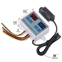 Contrôleur numérique de température et d'humidité, incubateur d'œufs, Thermostat, régulateur d'humidité, contrôle de chauffage et de refroidissement, XK-W1099