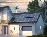 Système énergétique SMARAAD 3KW 5KW, générateur éolien, panneaux solaires, système hybride hors réseau/sur réseau avec stockage d'énergie